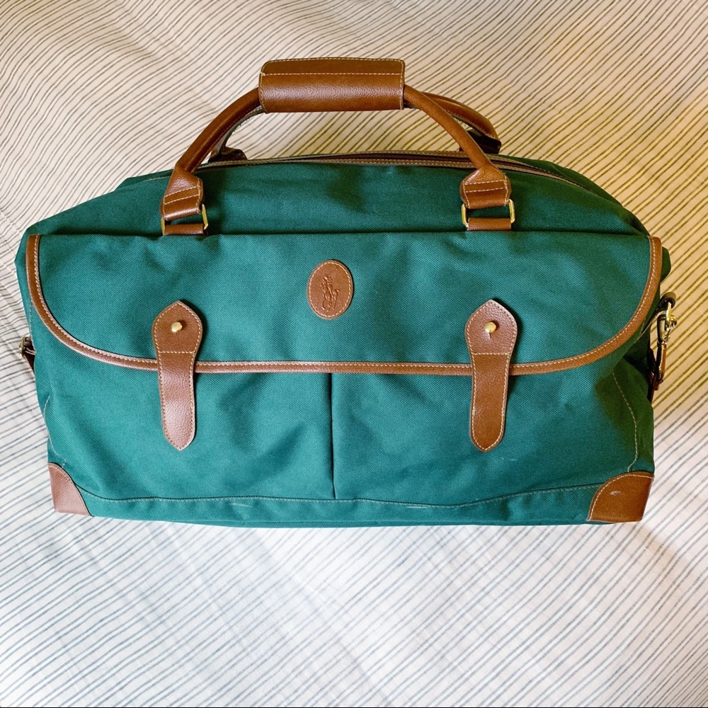 Hunter Green XL Ralph Lauren Weekender Duffel Bag